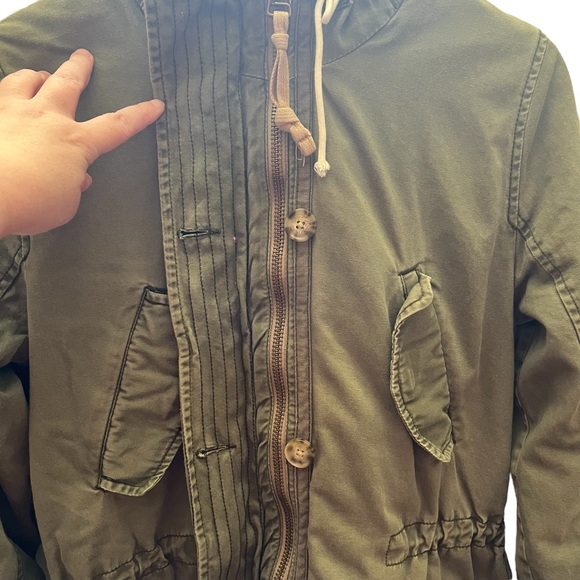 Abercrombie & Fitch Sherpa Lined Hooded Utility Coat Parka Size Small - Picture 5 of 16